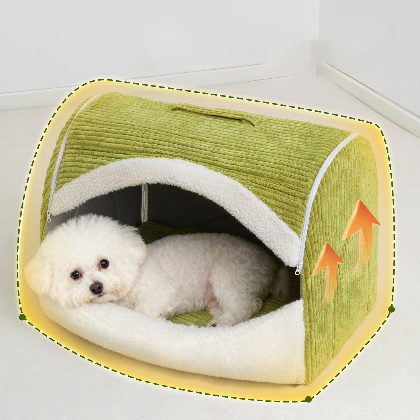 Gemütliches fleecegefüttertes Hundebett