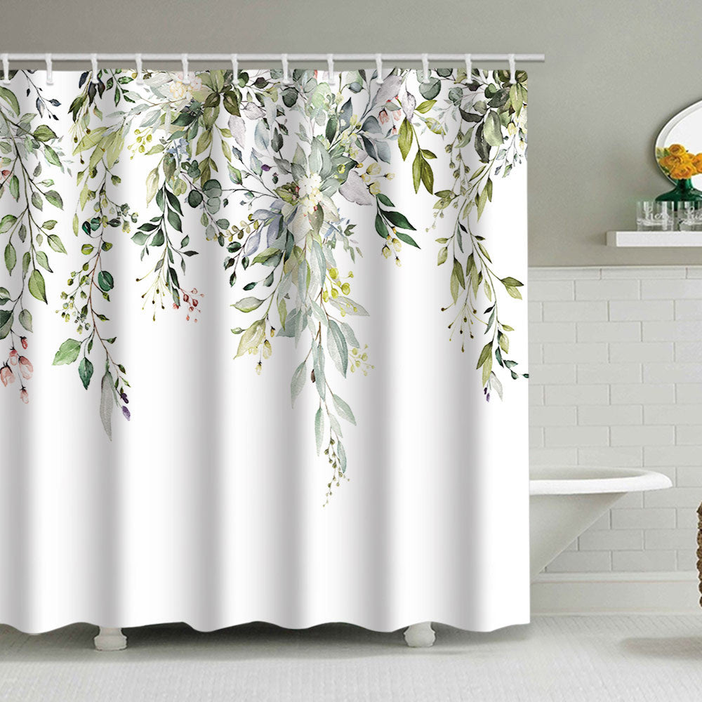 Künstlerische Florale Duschvorhang Brehn