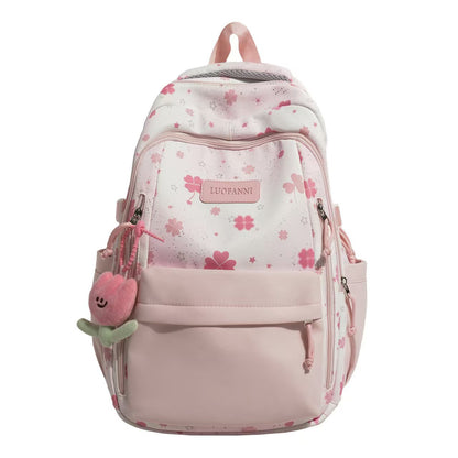Vielseitiger floralbedruckter Rucksack Brehn