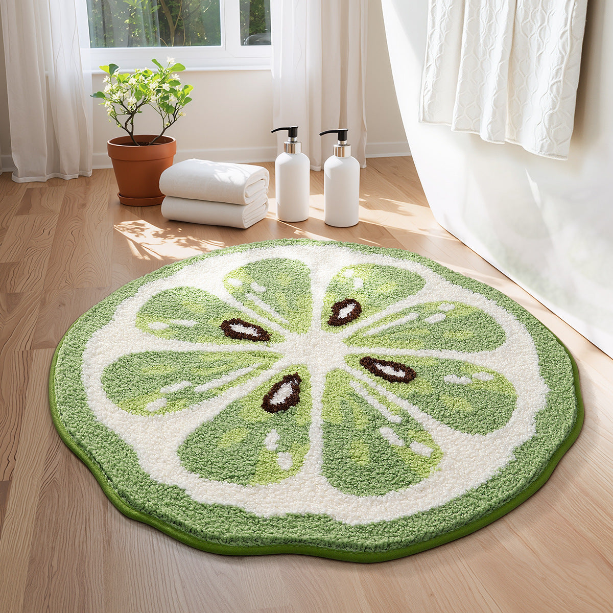 Dekorativer Zitronenförmiger Teppich für die Home Decor