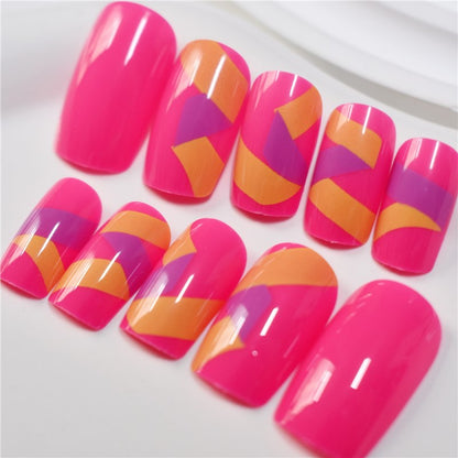 Vibrant Nail Art Press-On Set Brehn