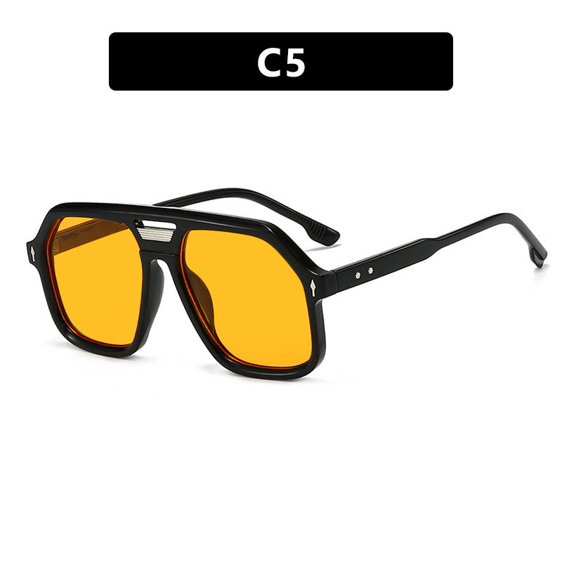 Damen oversized Sonnenbrille mit polygonalem Rahmen und UV-Schutz Brehn
