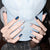 Glitzerndes Sternmuster Press-On Nagelkunstset Brehn