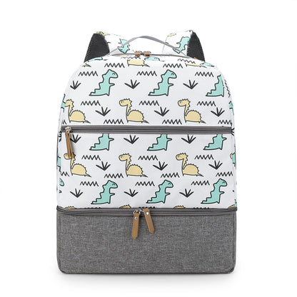 Rucksack mit Floralem Muster und Separatem Fach Brehn