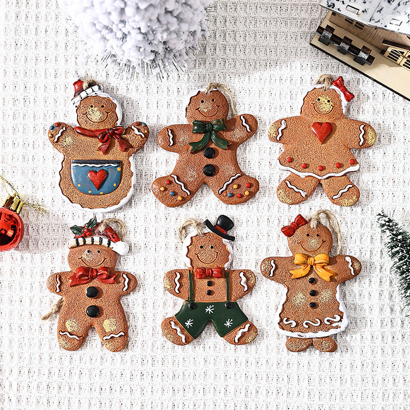 Dekorative Weihnachtsfigur im Lebkuchenmann-Design Brehn