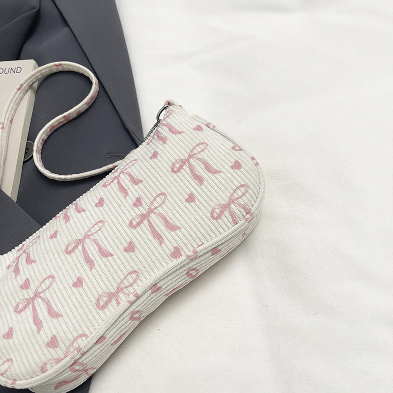 Süße bogenmusterte Mikro-Crossbody-Tasche