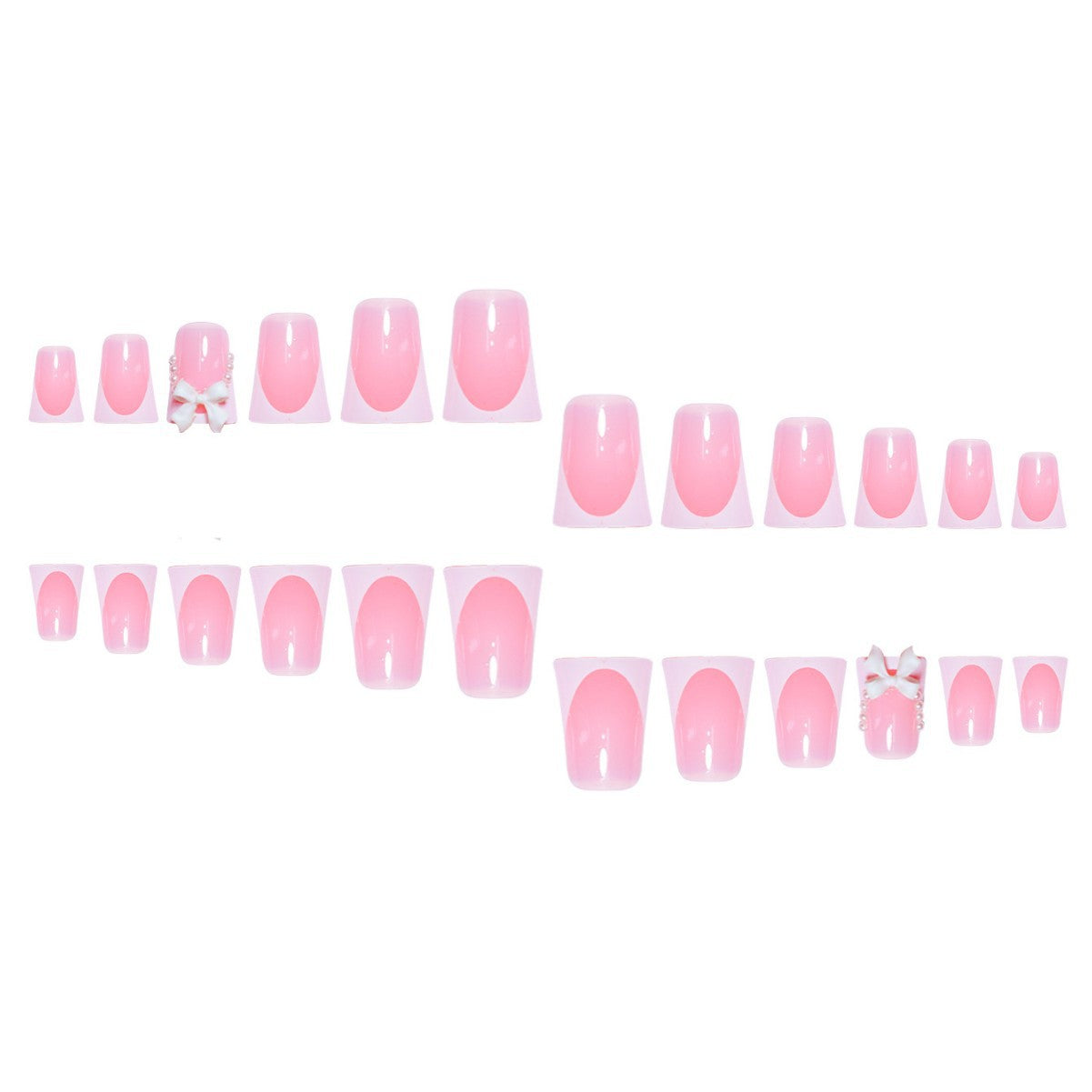 Designer Schleifen-verzierte Nagelkunstverlängerungen Brehn