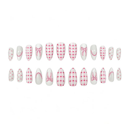 Dekorative Rosa Schleife Nagelkunst Verbesserungen Brehn