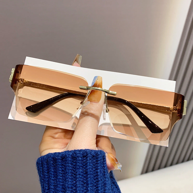 Damen modische quadratische Sonnenbrille mit luxuriösem Rahmen und polarisierten Gläsern Brehn
