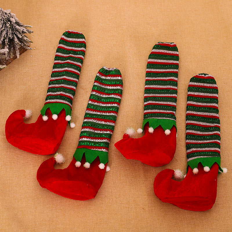 Weihnachtlicher Plüschsocken
