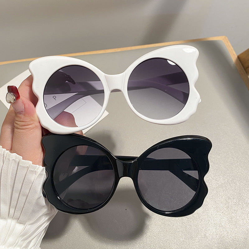 Damen Cat-Eye Sonnenbrille mit einzigartiger Rahmenführung und UV-Schutz Brehn