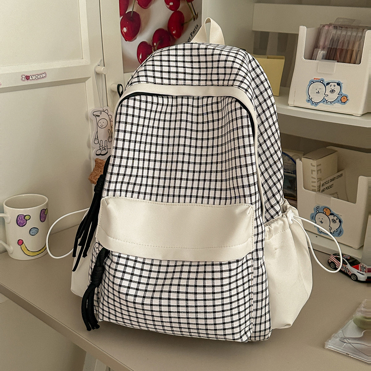 Texturierten Freizeit-Rucksack mit Charm Brehn