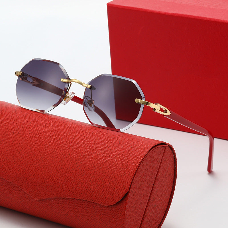 Damen elegante Korrektionsbrille mit modernem achteckigem Rahmen Brehn