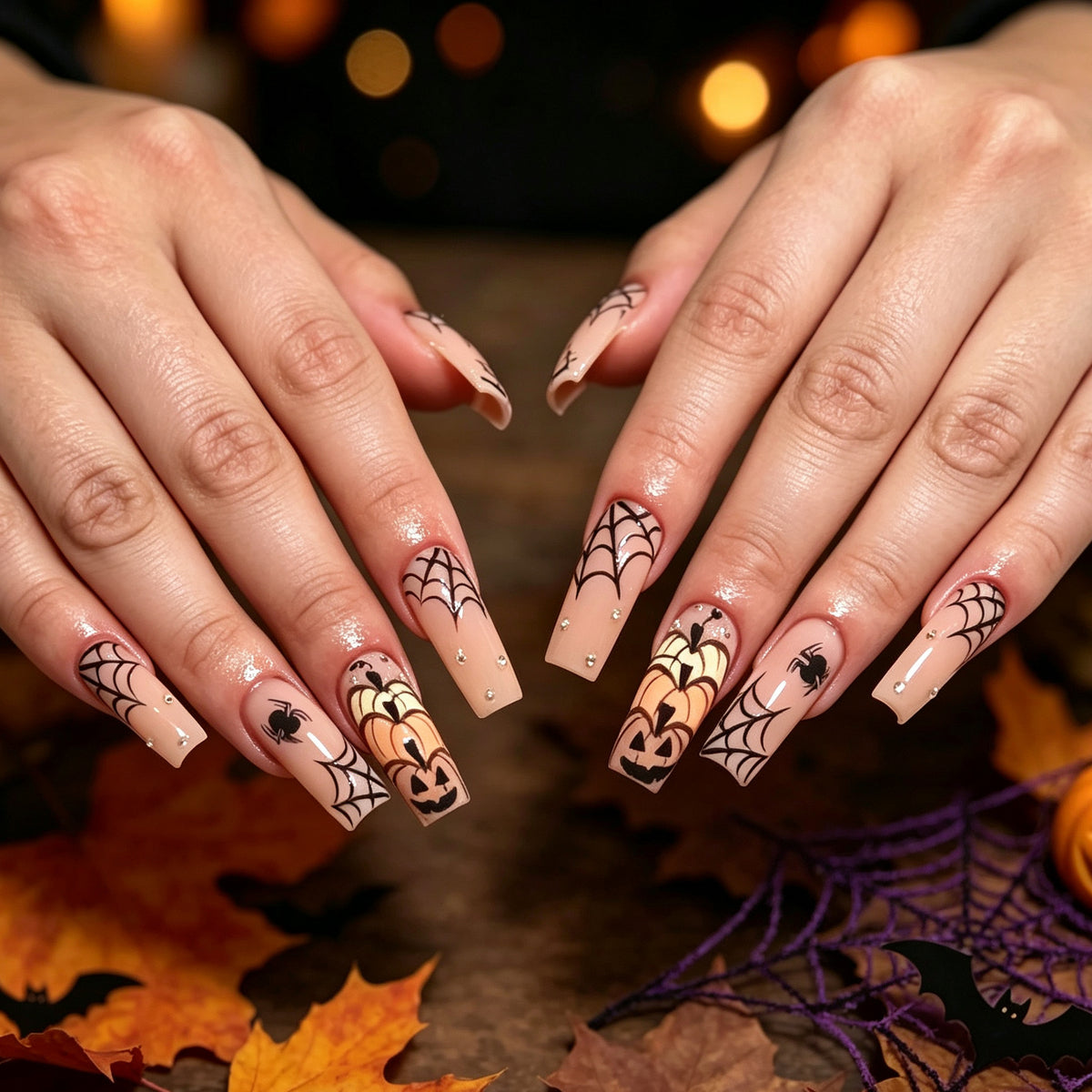 Themenbezogene Halloween Nagelkunst-Verzierung Brehn
