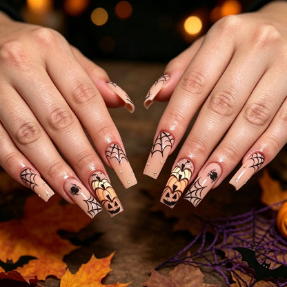 Themenbezogene Halloween Nagelkunst-Verzierung Brehn