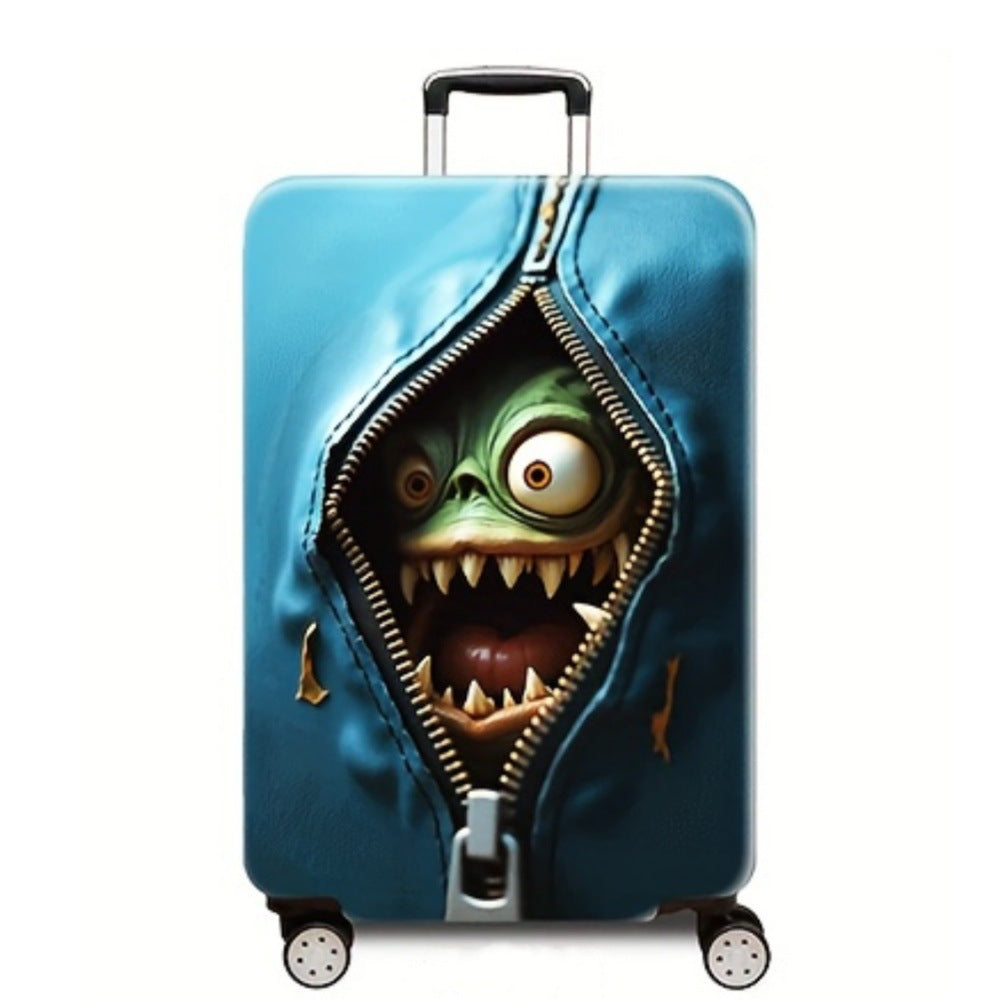 Damen Hartschalenreisekoffer mit kreativem Monsterdesign Brehn