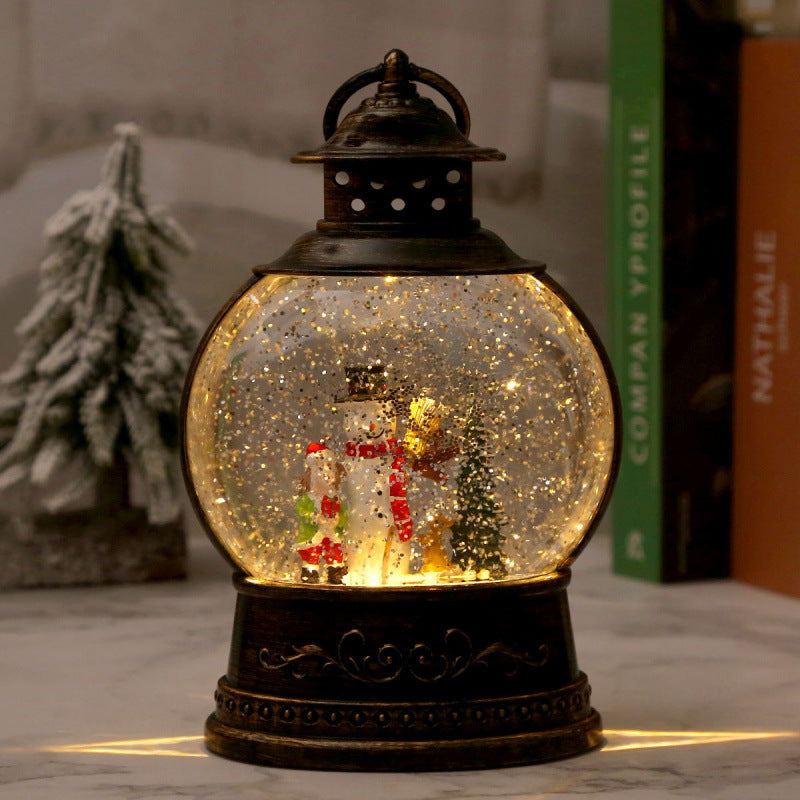 LED Schneekugel-Laterne Brehn