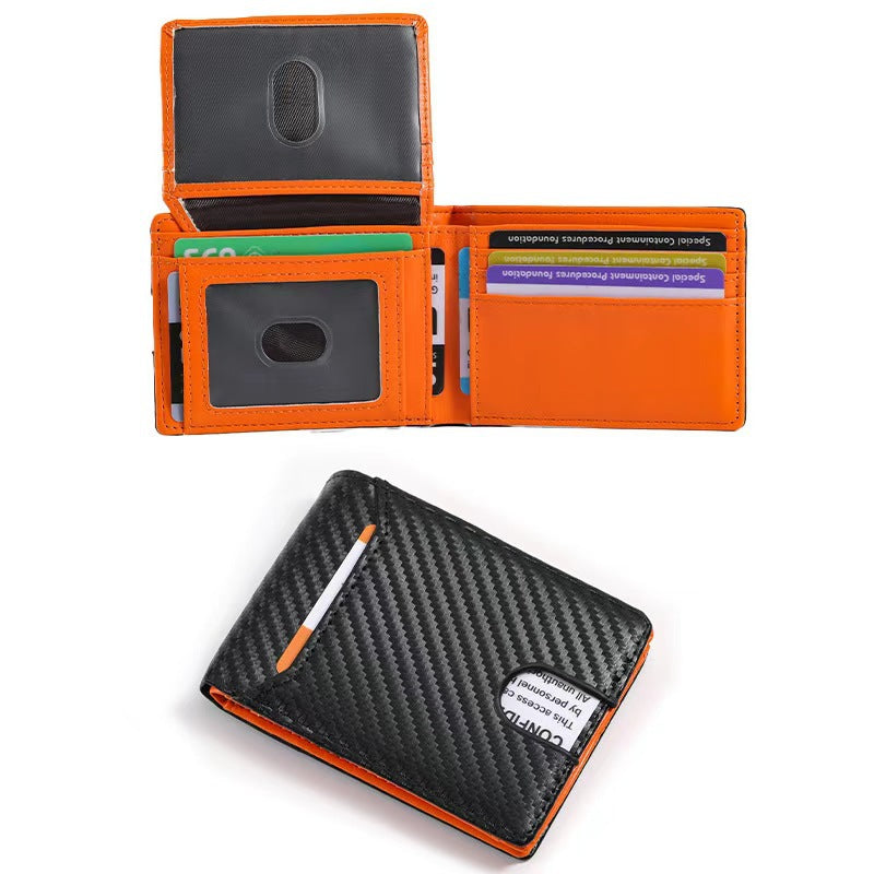 RFID-blockierende Leder-Brieftasche Brehn