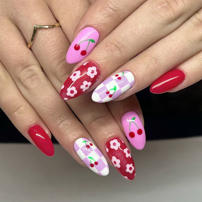 Künstlerisches Kirschblüten Nageldesign Brehn