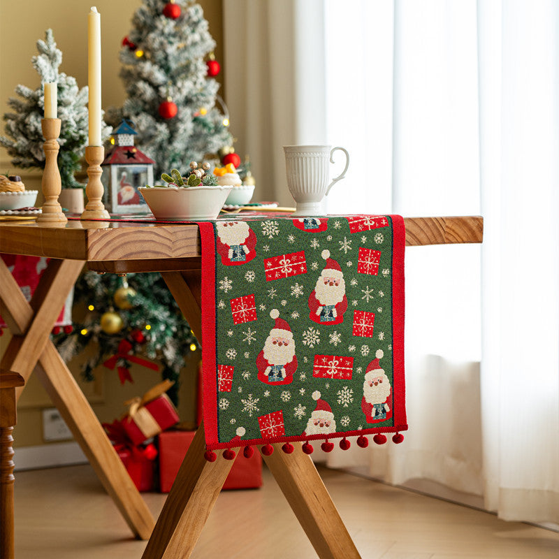 Festlicher Tischläufer mit Weihnachtsmotiv