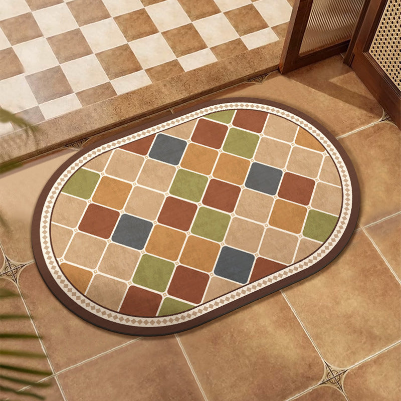 Buntes Patchwork-Design Bodenmatte Brehn