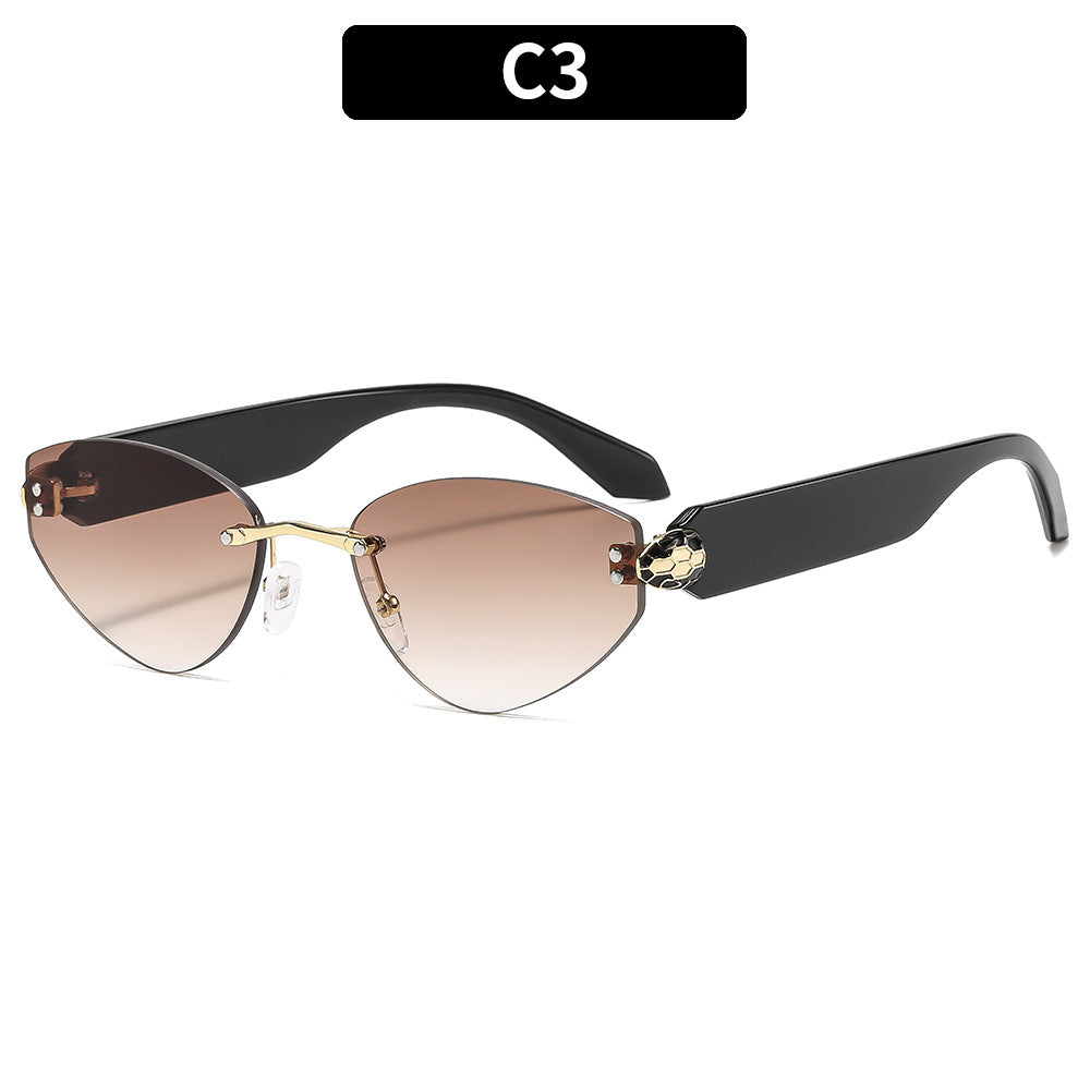 Schicke Winkelförmige Katzenaugen-Sonnenbrille