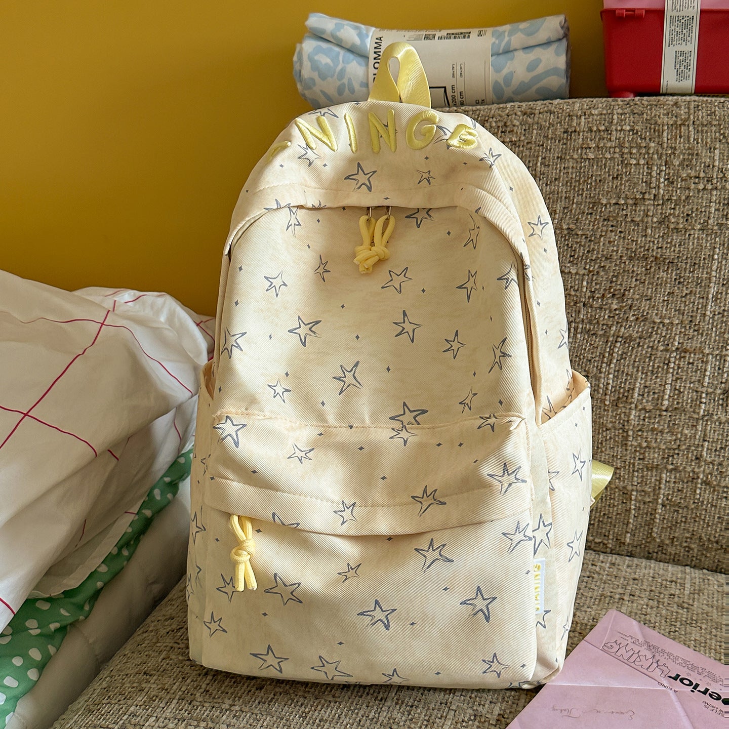 Damen stilvoller Stern-Print Rucksack Brehn
