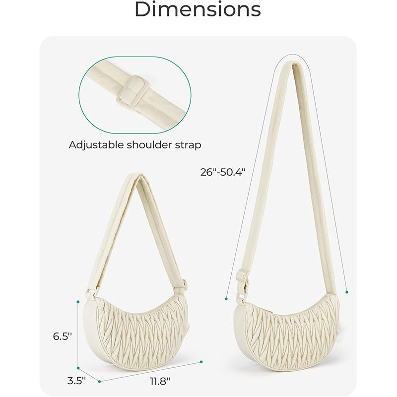 Modische Schultertasche mit Innovativem Steppdesign Brehn