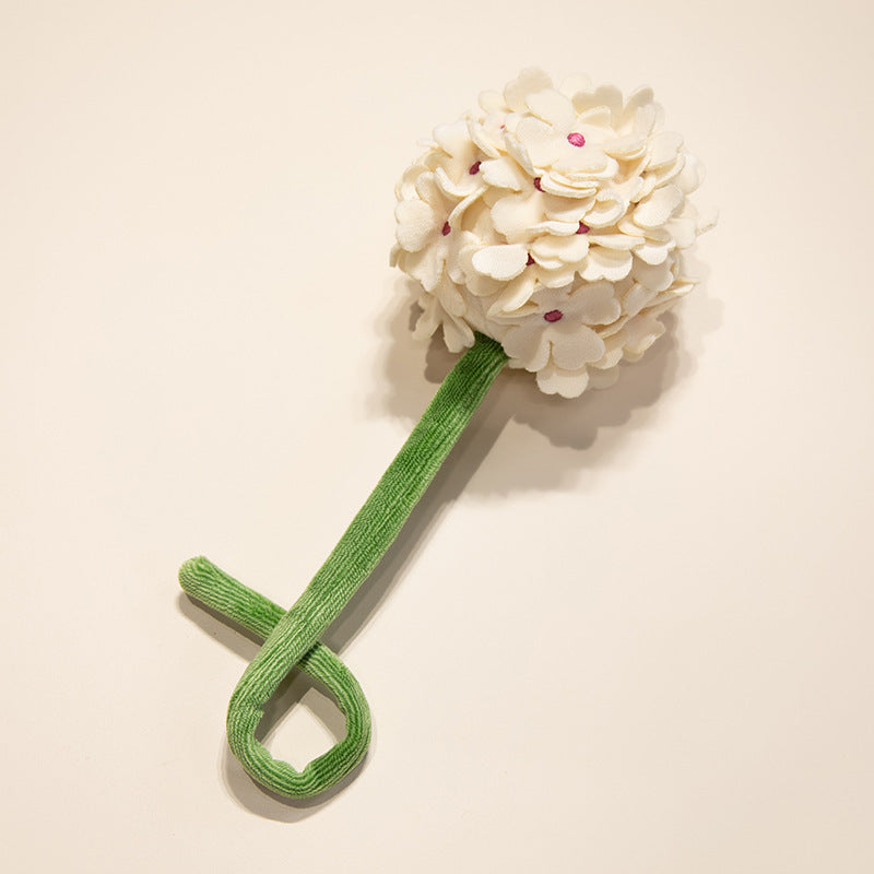 Plüsch Cordhosen Tulpe Katzenspielzeug mit flauschigem Pom-Bud & flexiblem Stiel Brehn