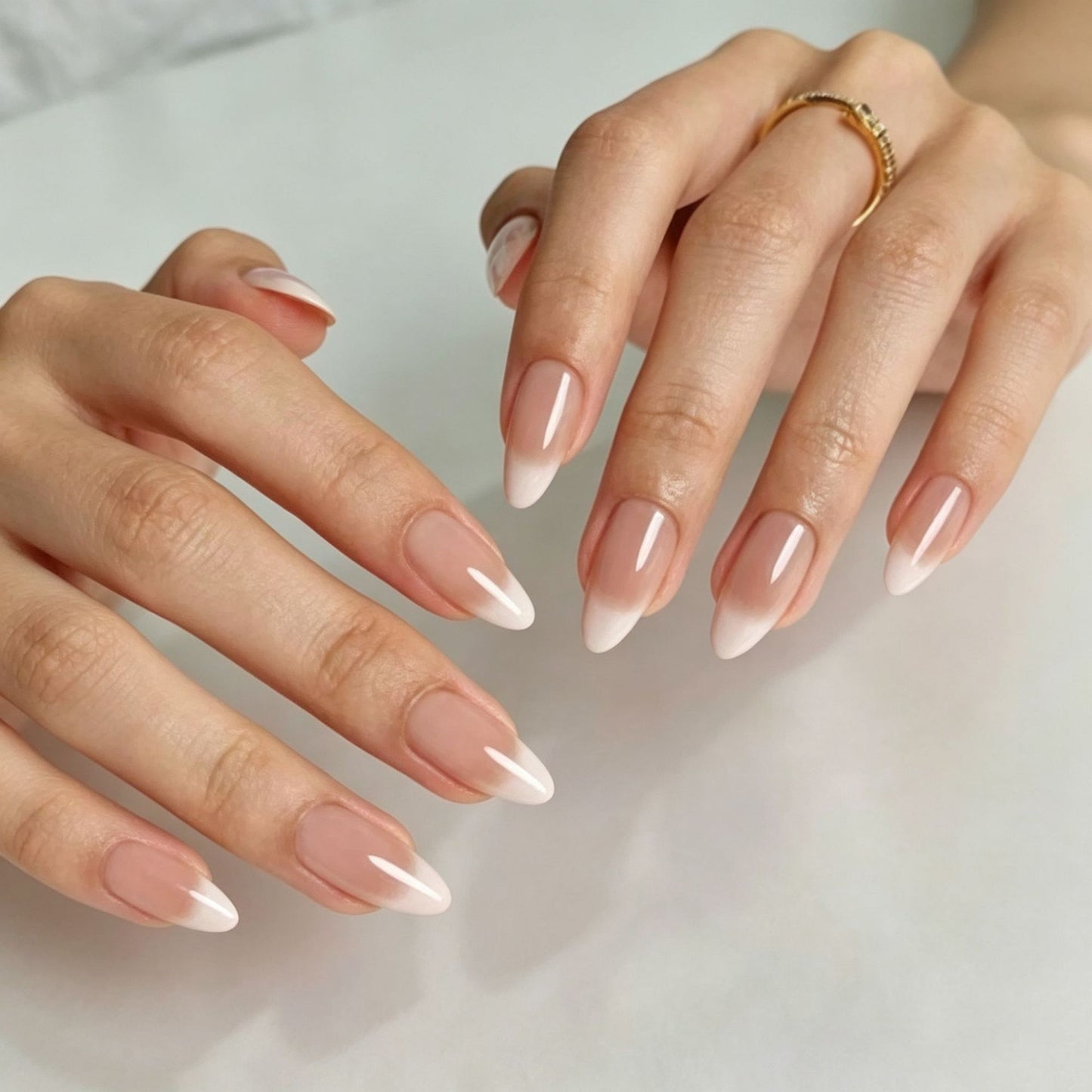 Lange Mandel Press-On Nail Tips Brehn