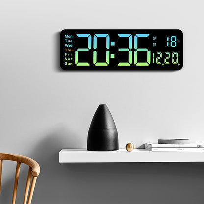 Funkwecker mit großem LED-Display und Temperaturanzeige Brehn