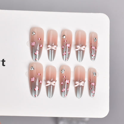 Geschmücktes Press-On Nagelset Brehn