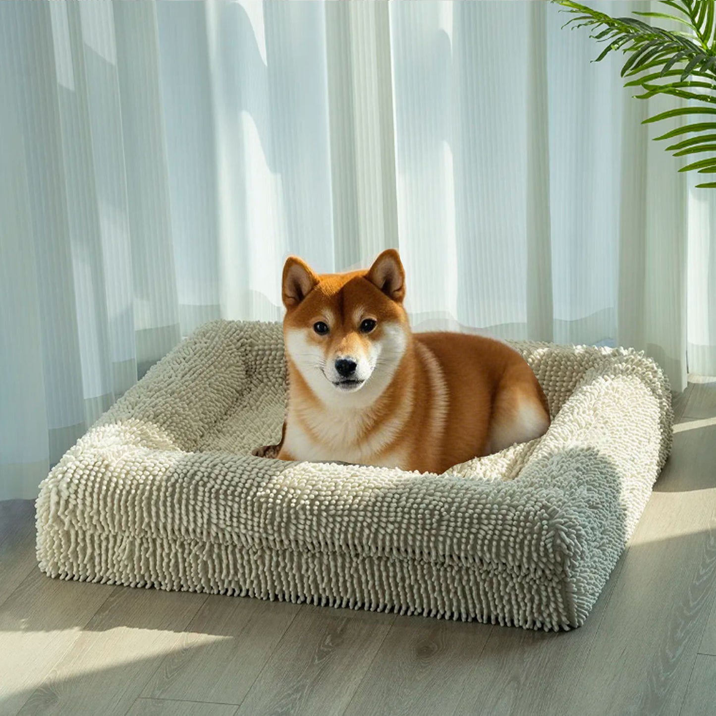 Gemütliches Plüsch-Hundebett
