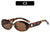 Elegante Retro-Ovalrahmen-Sonnenbrille