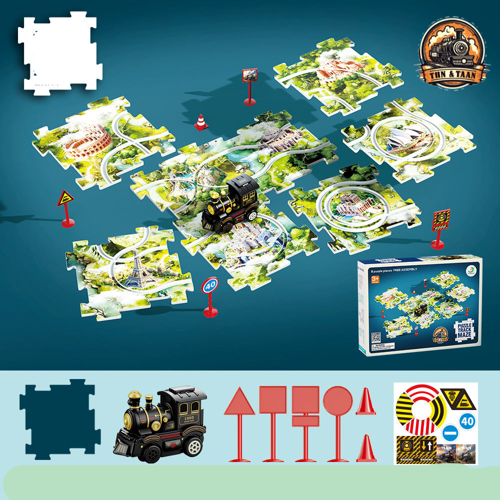 Brehn | Weihnachtliches Puzzle Bahn Zug Spielzeug