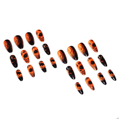Halloween-Themen Dekorative Press-On Nagelkunst Brehn