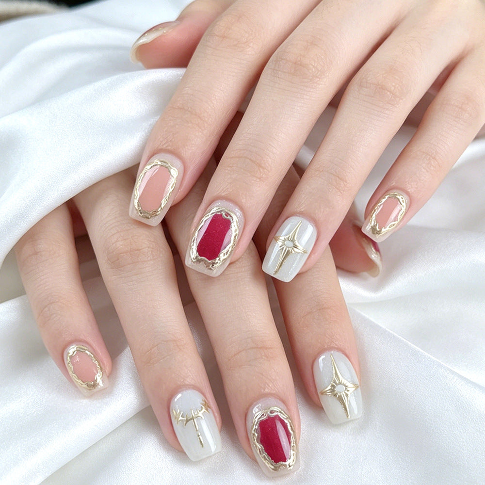 Luxuriöses Press-On Nagelkunst Set Brehn