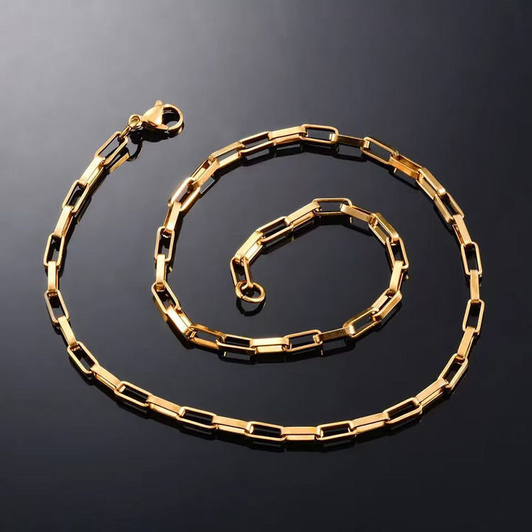 Chunky Rechteckige Gliederkette Brehn