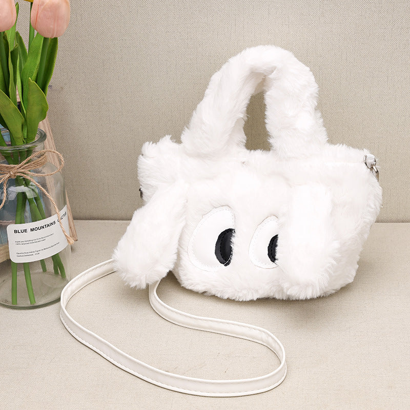 Niedliche tierisch inspirierte Plüsch-Handtasche