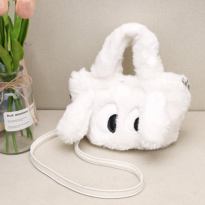Niedliche tierisch inspirierte Plüsch-Handtasche