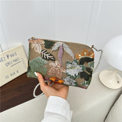 WoFloral Verzierte Clutch Tasche Brehn