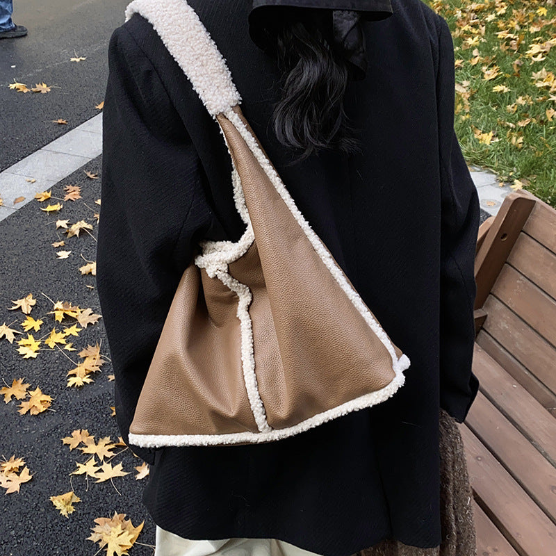 Faux-Leder Tote Bag