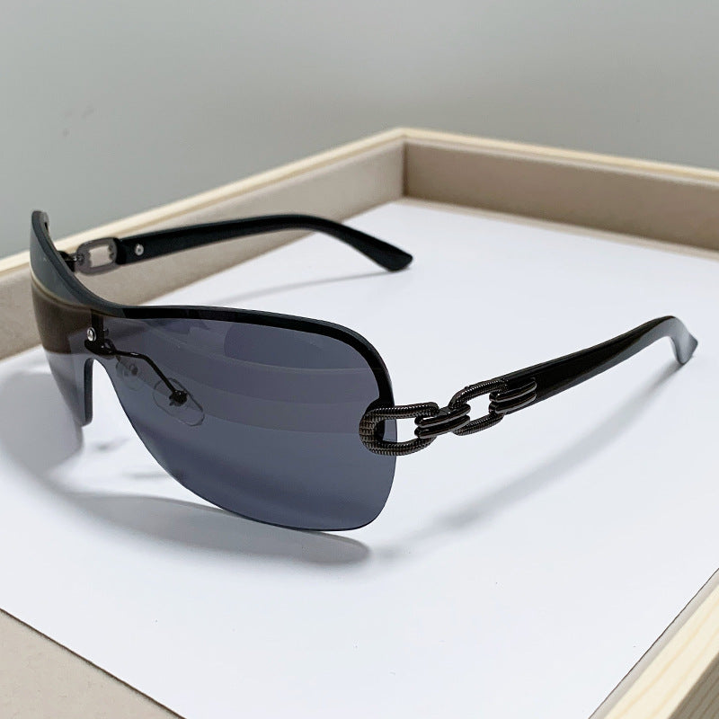 Unisex Chic Shield Sonnenbrille Brehn