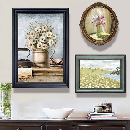 Vintage Blumige Wanddekoration Druck