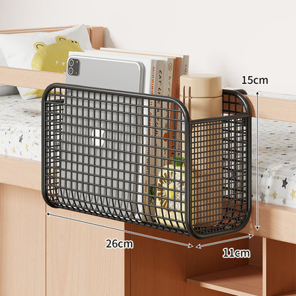Über-Bett Drei-Compartment Metall-Mesh Hängende Nachttisch Organizer Caddy