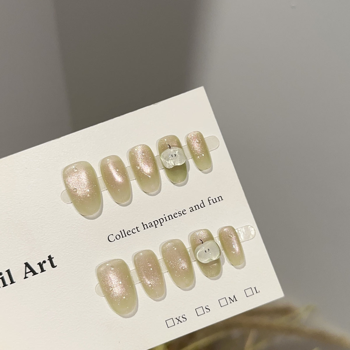 Elegantes Glitzer-Press-On-Nagelkunst-Set