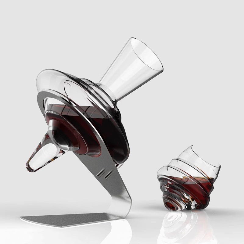 Einzigartiges Dekantier-Weinbelüfter-Set