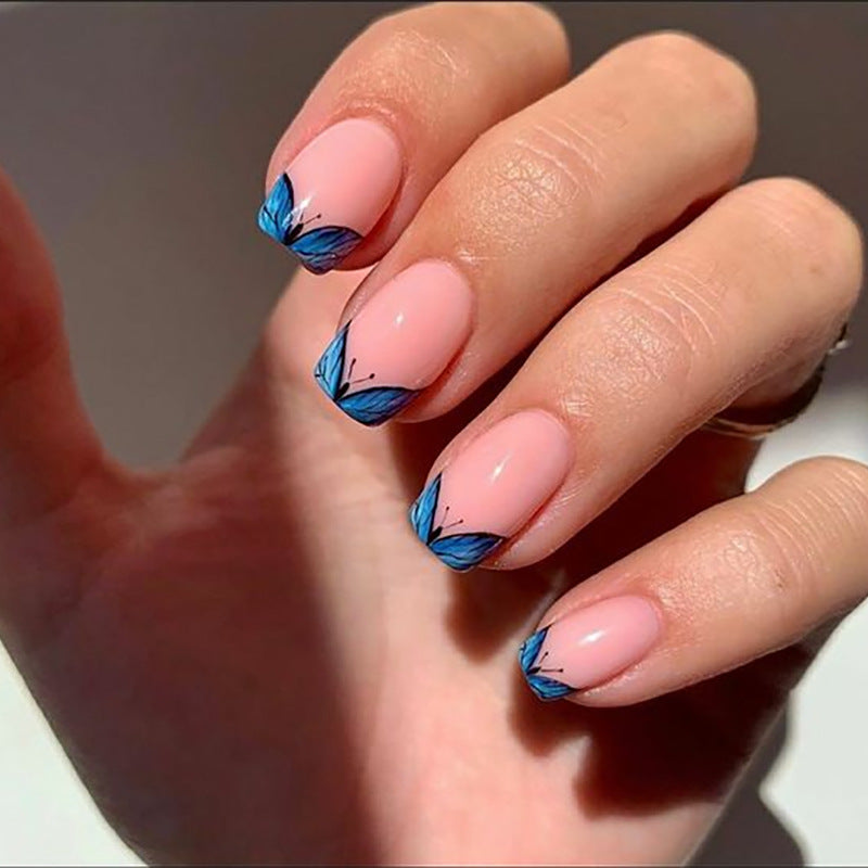 Premium Floral Design Press-On Nail Set Brehn