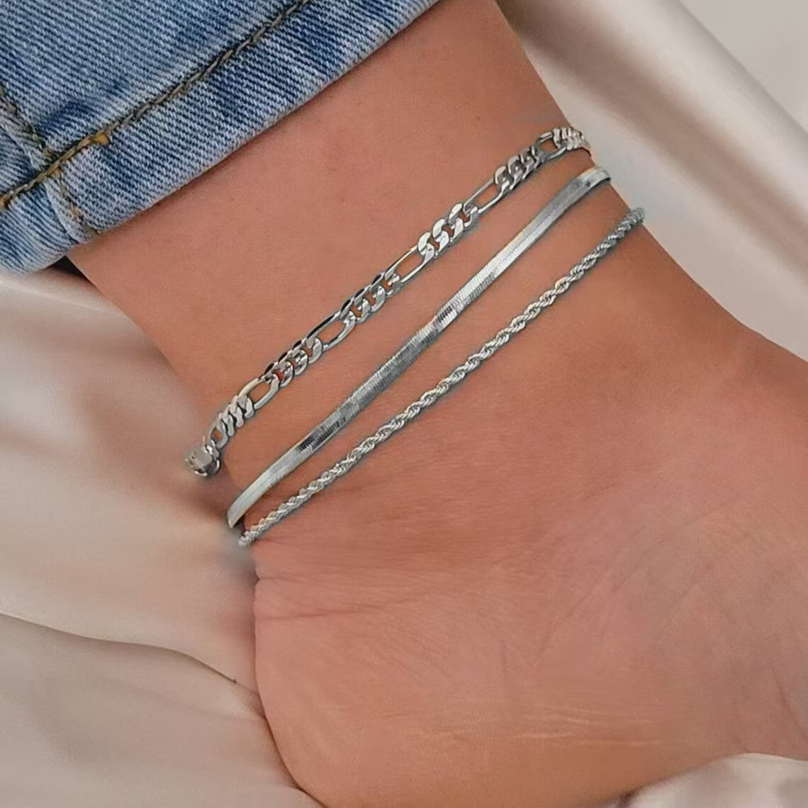 Elegante Drei-Strang-Link-Armbanduhr Brehn