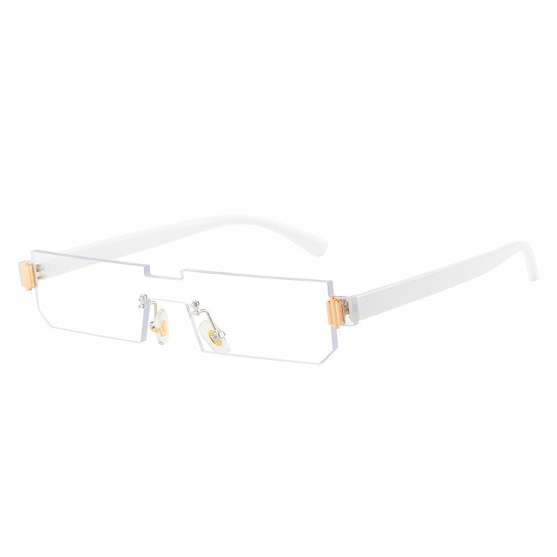 Damen modische geometrische Sonnenbrille mit feinem Rahmen Brehn